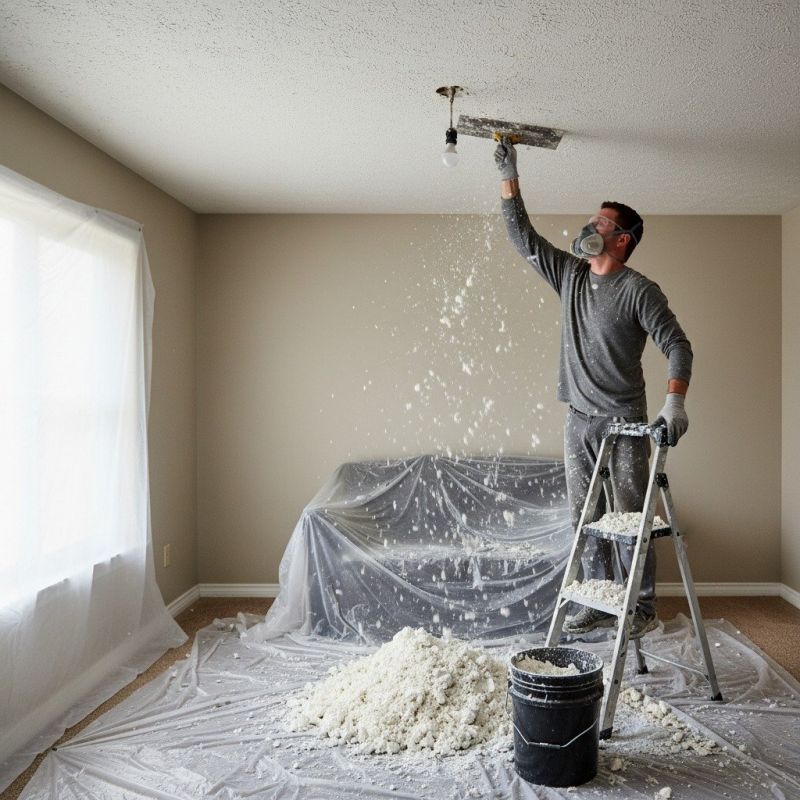 Popcorn Ceiling Removal detail
